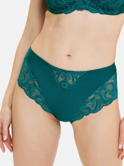 Sans Complexe Culotte haute dentelle et microfibre