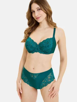 Sans Complexe Culotte haute dentelle et microfibre