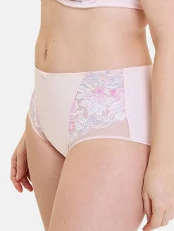 Sans Complexe Culotte haute microfibre et dentelle