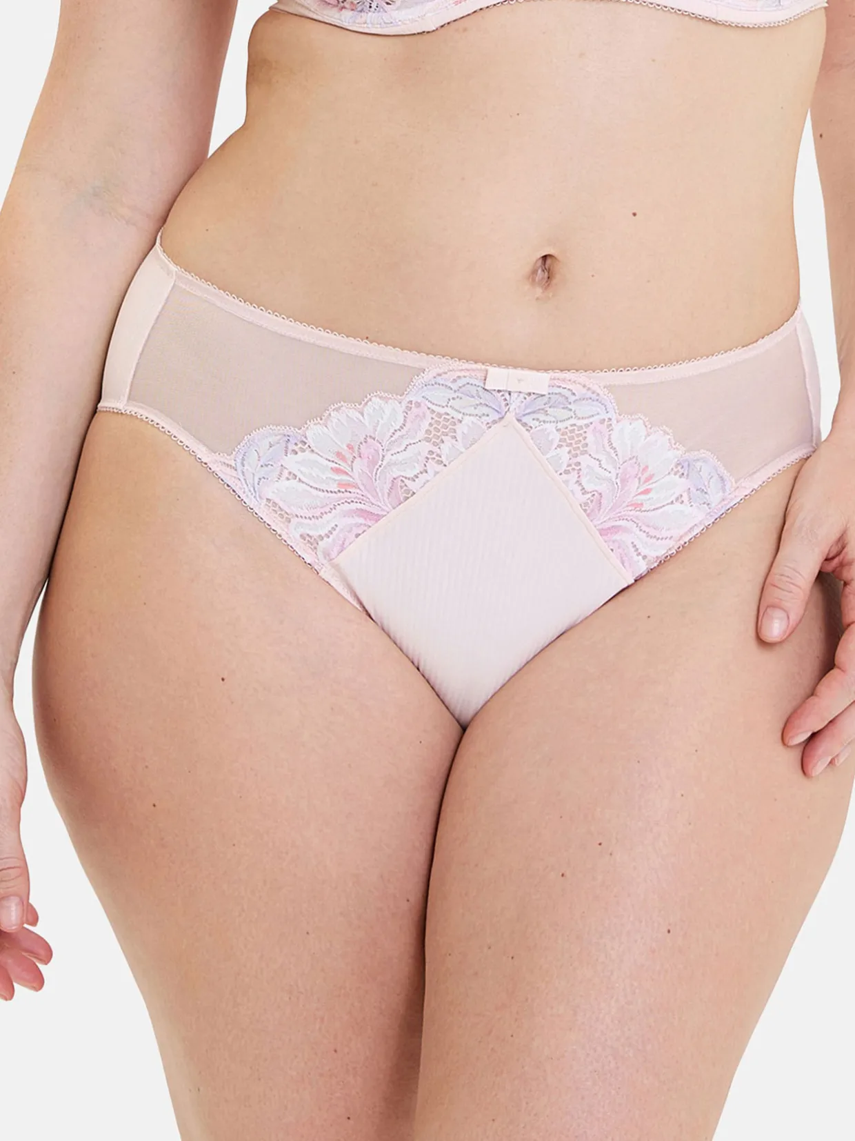 Sans Complexe Culotte microfibre et dentelle