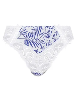 Sans Complexe Culotte microfibre imprimée et dentelle