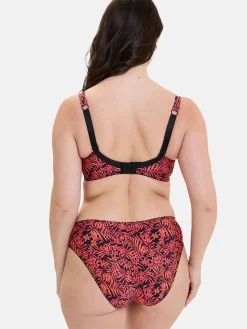 Sans Complexe Culotte microfibre imprimée et dentelle