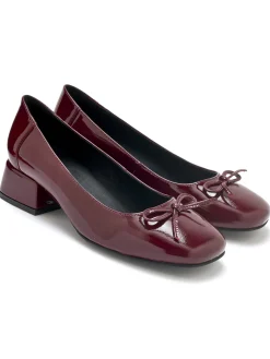 Femme Pédiconfort Décolletés cuir verni talon bloc