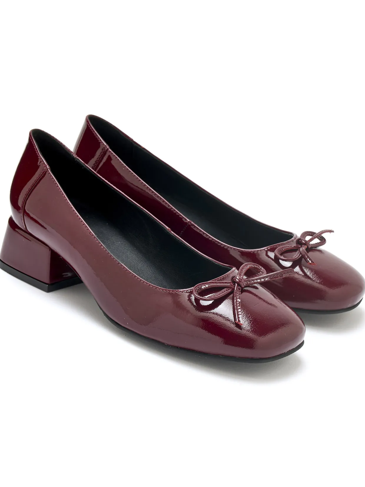 Femme Pédiconfort Décolletés cuir verni talon bloc