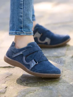 Femme Pédiconfort Derbies à scratch aérosemelle amovible