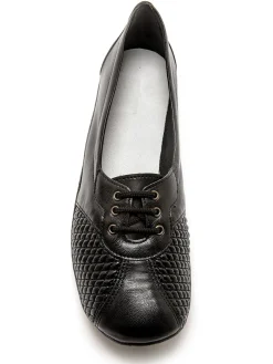 Femme Pédiconfort Derbies côtés extensibles cuir