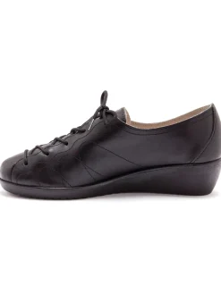 Femme Pédiconfort Derbies cuir à lacets extra larges