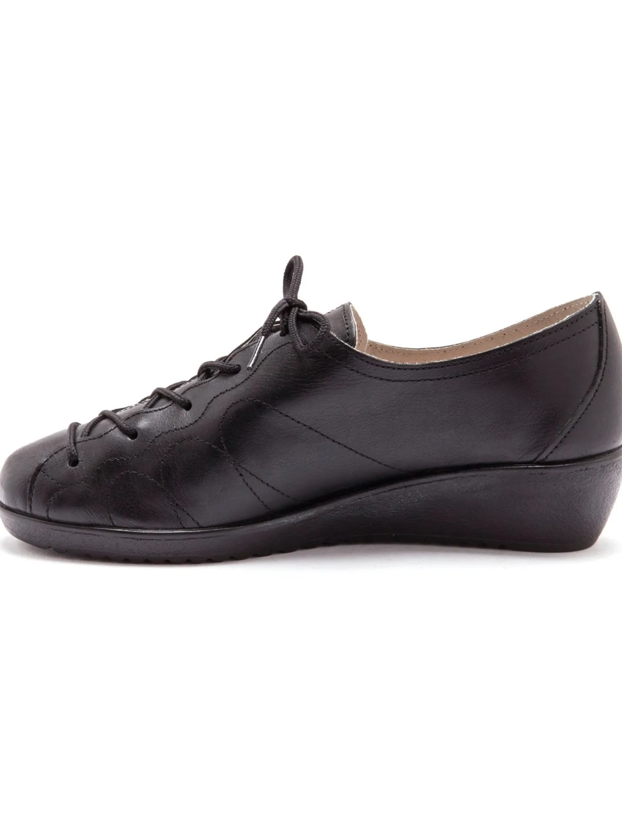 Femme Pédiconfort Derbies cuir à lacets extra larges