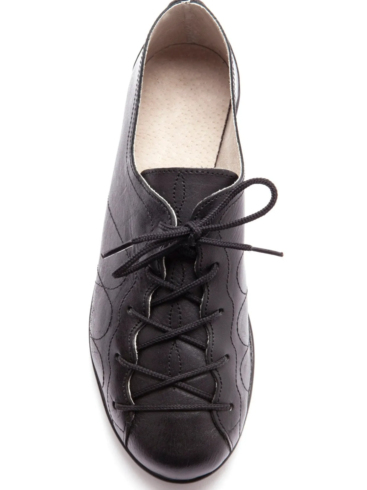 Femme Pédiconfort Derbies cuir à lacets extra larges