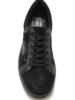 Femme Pédiconfort Derbies cuir détails imitation reptile