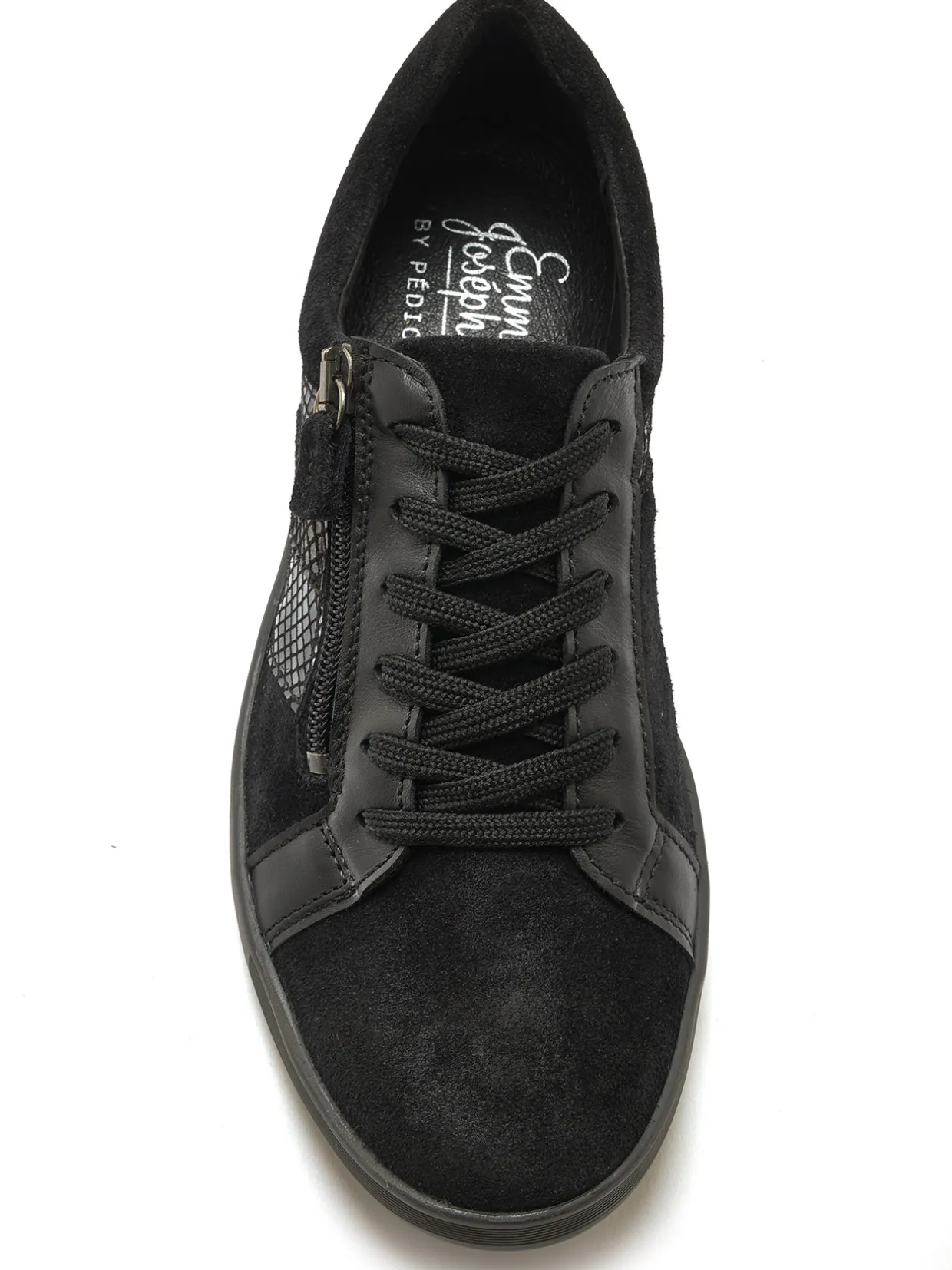 Femme Pédiconfort Derbies cuir détails imitation reptile