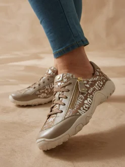 Femme Pédiconfort Derbies cuir motifs brillants