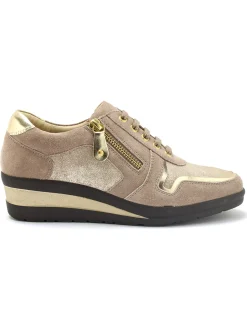 Femme Pédiconfort Derbies détails métallisés zip et lacets