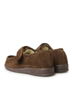 Homme Pédiconfort Derbies fourrés à scratch