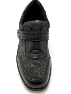 Femme Pédiconfort Derbies pieds sensibles à scratch