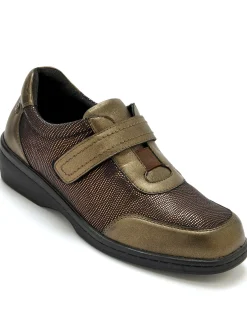 Femme Pédiconfort Derbies pieds sensibles à scratch