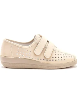 Femme Pédiconfort Derbies scratchées à semelle amovible