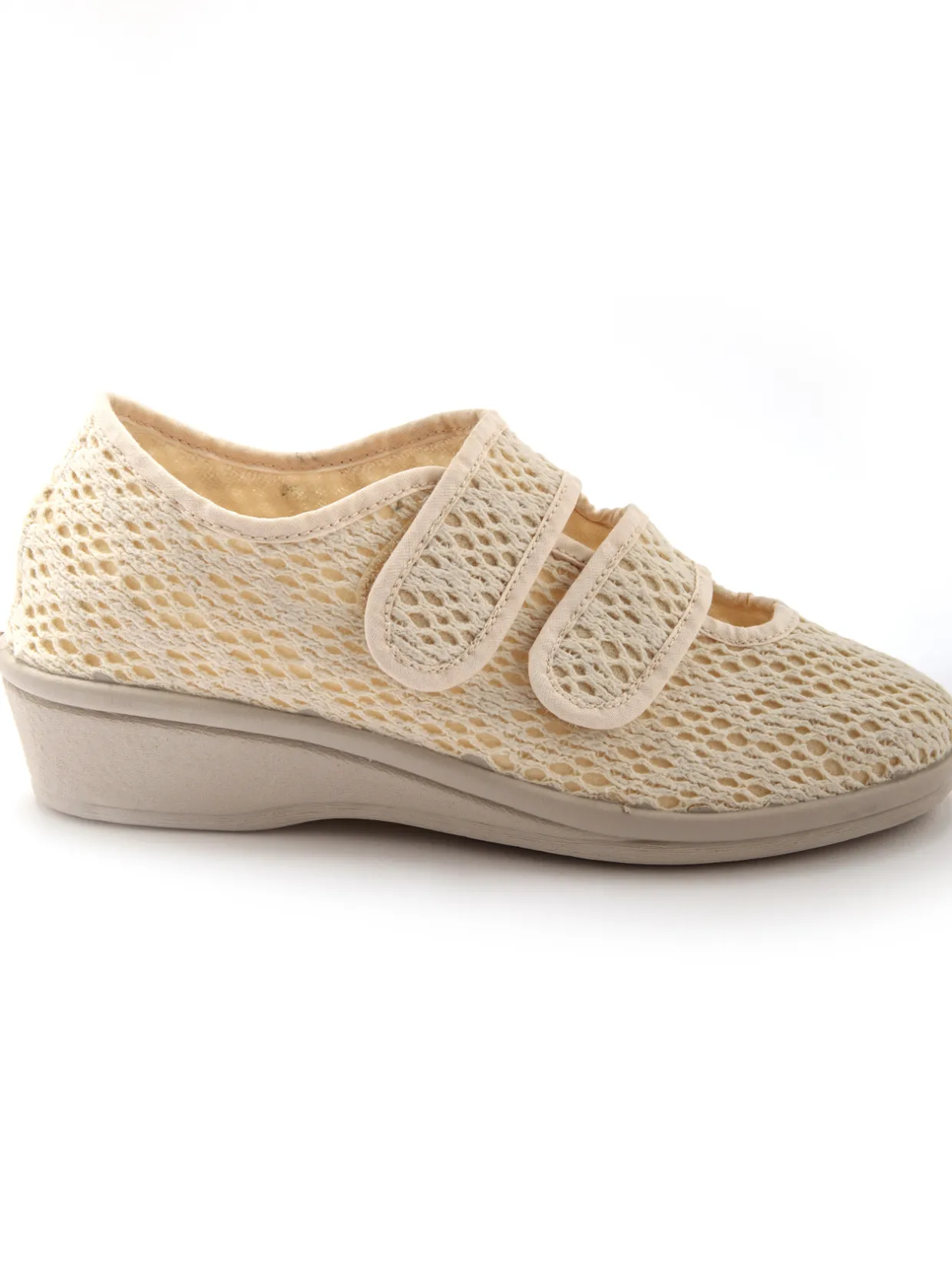 Femme Pédiconfort Derbies souples toile et éponge