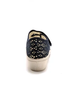 Femme Pédiconfort Derbies souples toile et éponge