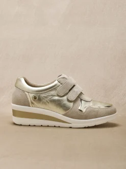 Femme Pédiconfort Derbies tout cuir à scratchs