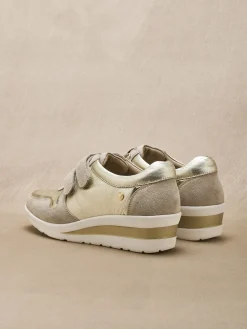 Femme Pédiconfort Derbies tout cuir à scratchs