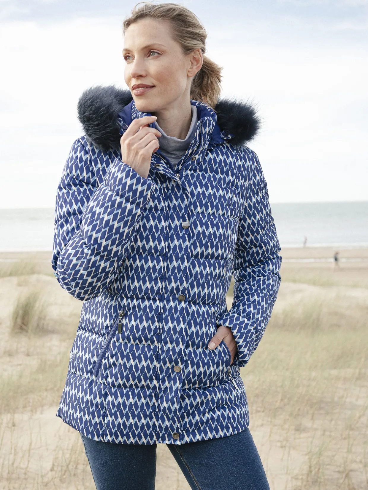 Femme Daxon Doudoune à capuche amovible