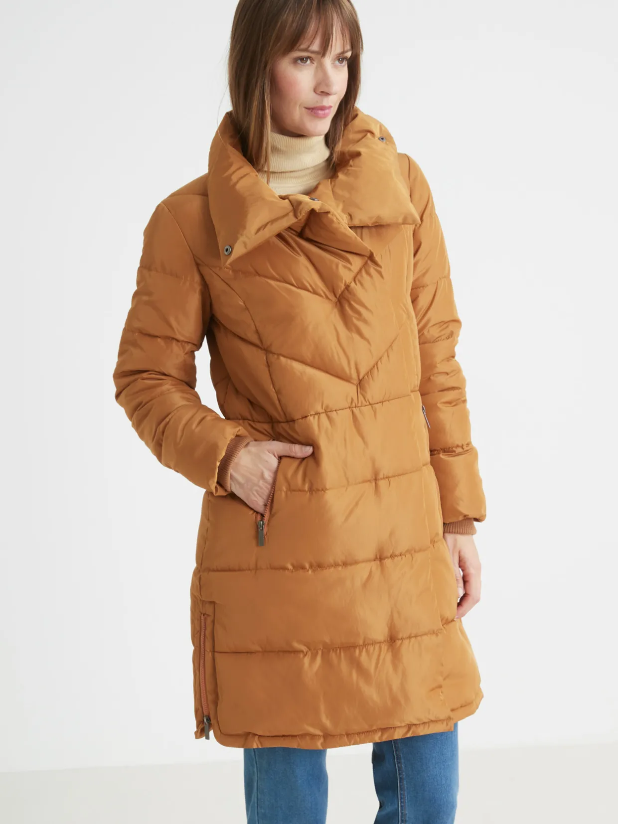 Femme Daxon Doudoune matelassée col montant