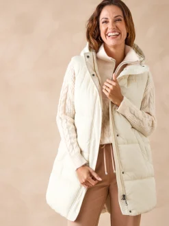 Femme Daxon Doudoune sans manches à capuche