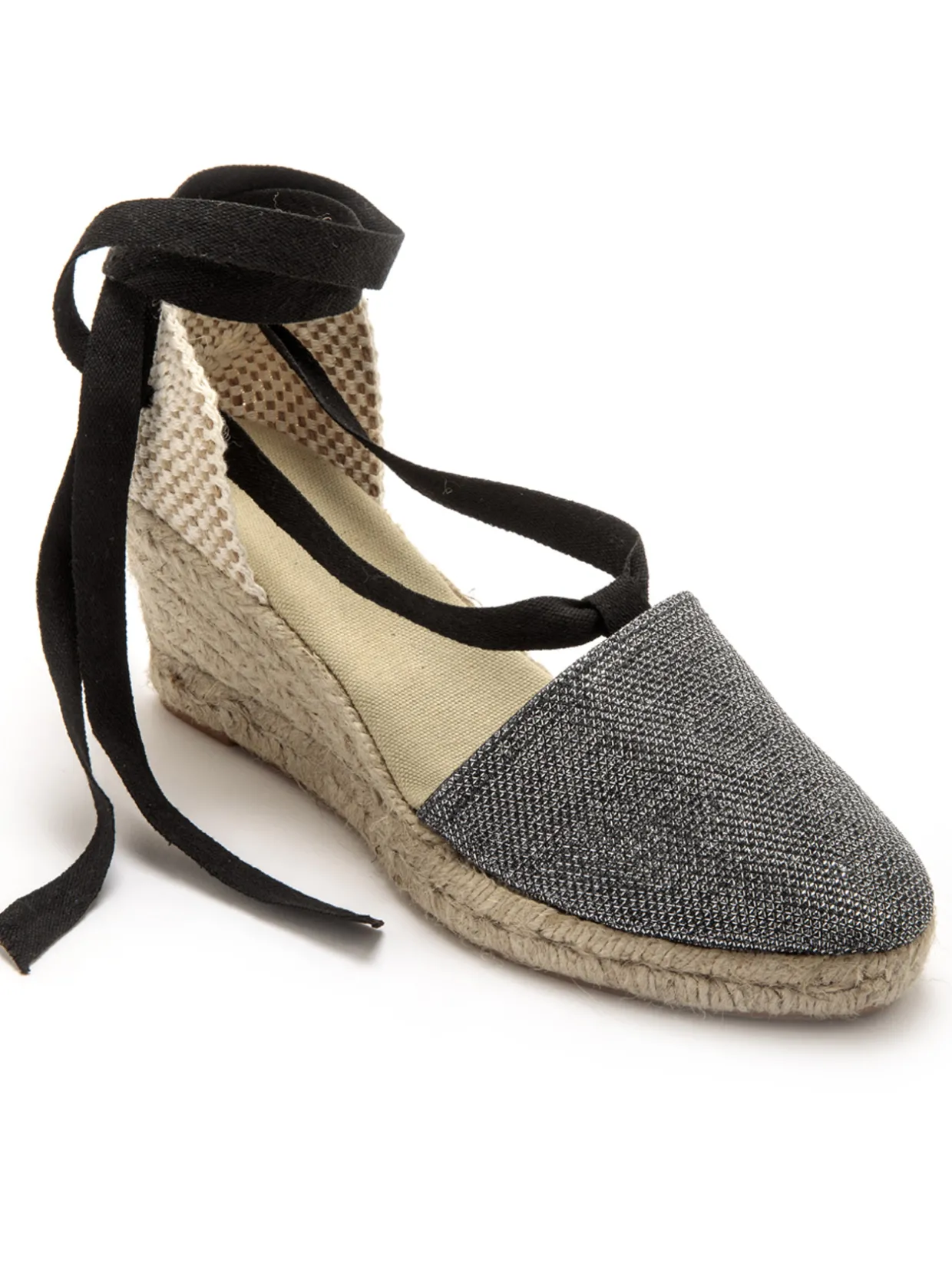 Femme Pédiconfort Espadrilles compensées lien cheville