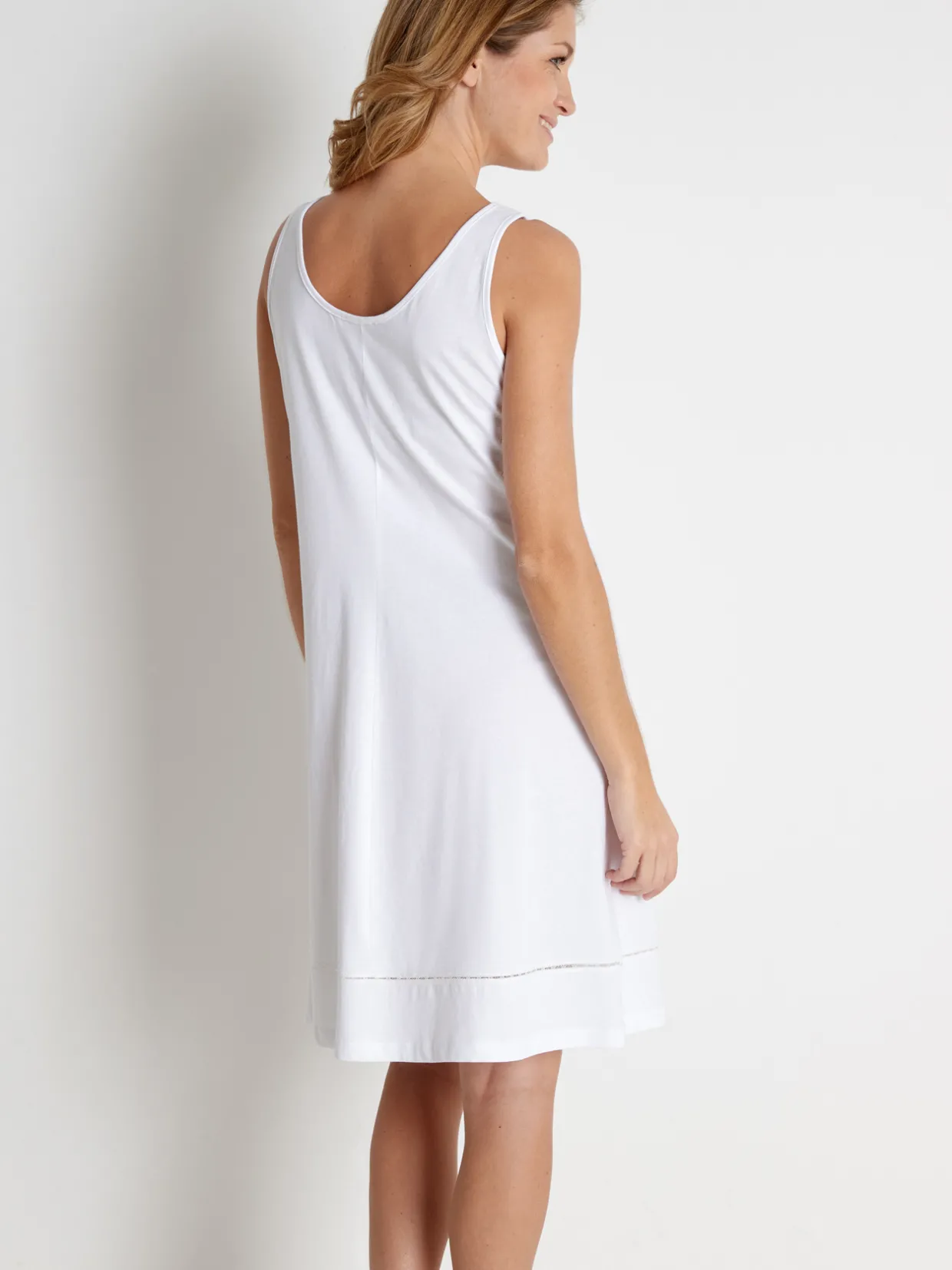 Daxon Fond de robe en pur coton long. 90cm