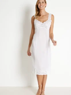 Daxon Fond de robe satiné longueur 105cm