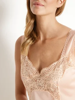 Daxon Fond de robe satiné longueur 105cm