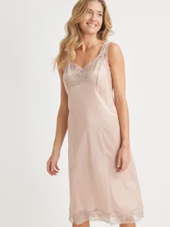 Daxon Fond de robe satiné longueur 90cm