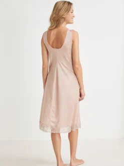 Daxon Fond de robe satiné longueur 90cm