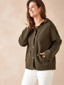 Femme Daxon Gilet à capuche en maille milano