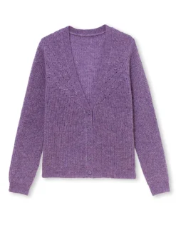 Femme Daxon Gilet avec laine et mohair