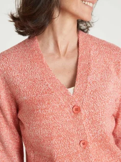 Femme Daxon Gilet classique en maille chinée