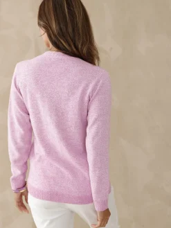 Femme Daxon Gilet classique en maille chinée