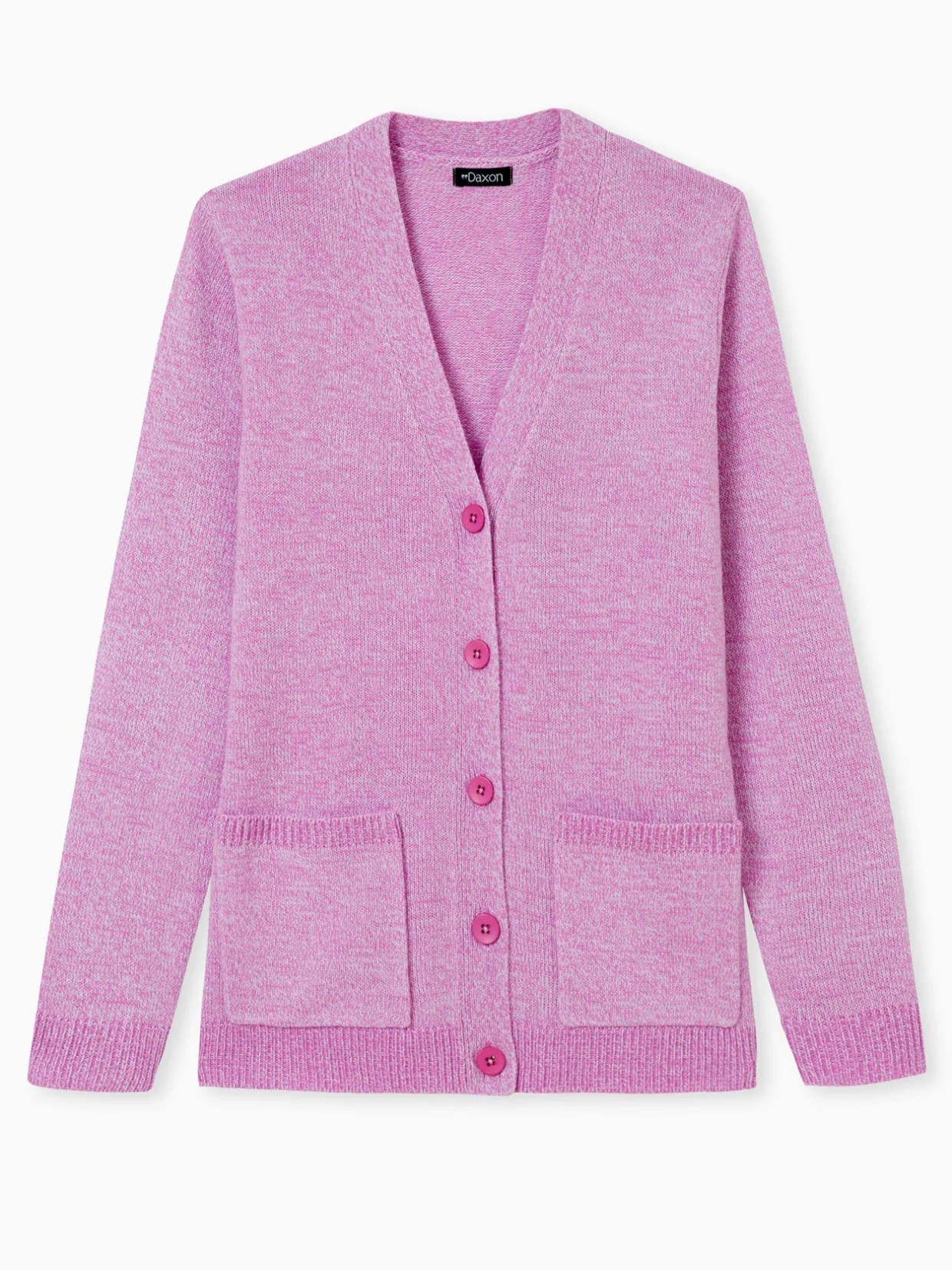 Femme Daxon Gilet classique en maille chinée