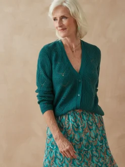 Femme Daxon Gilet en côtes perlées