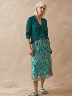 Femme Daxon Gilet en côtes perlées