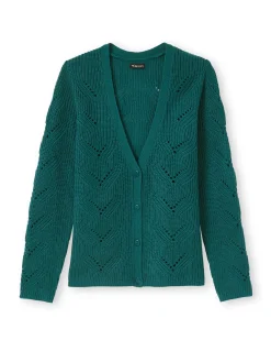 Femme Daxon Gilet en côtes perlées