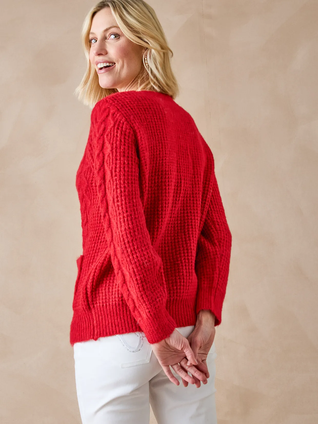 Femme Daxon Gilet en maille fantaisie