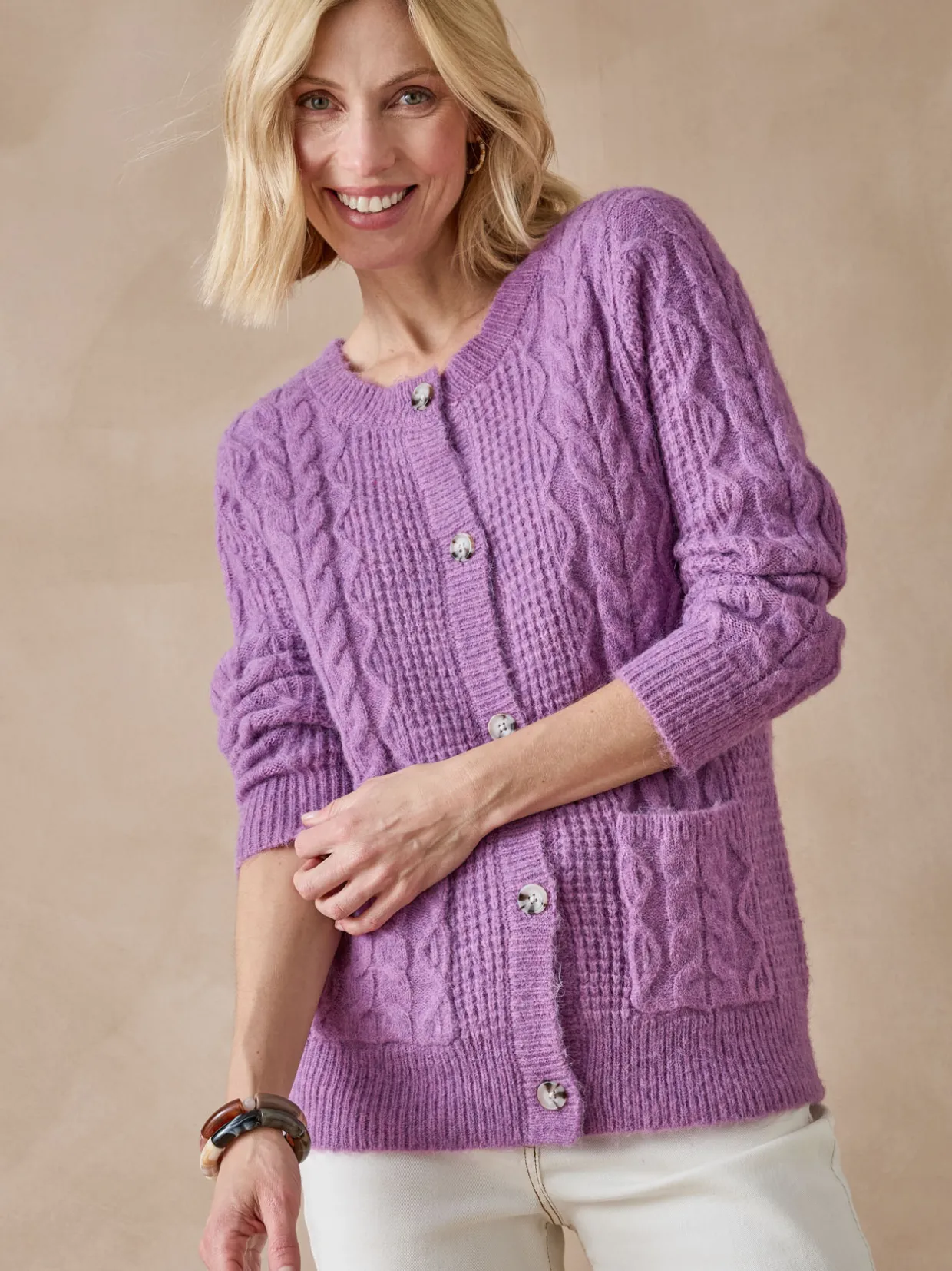 Femme Daxon Gilet en maille fantaisie