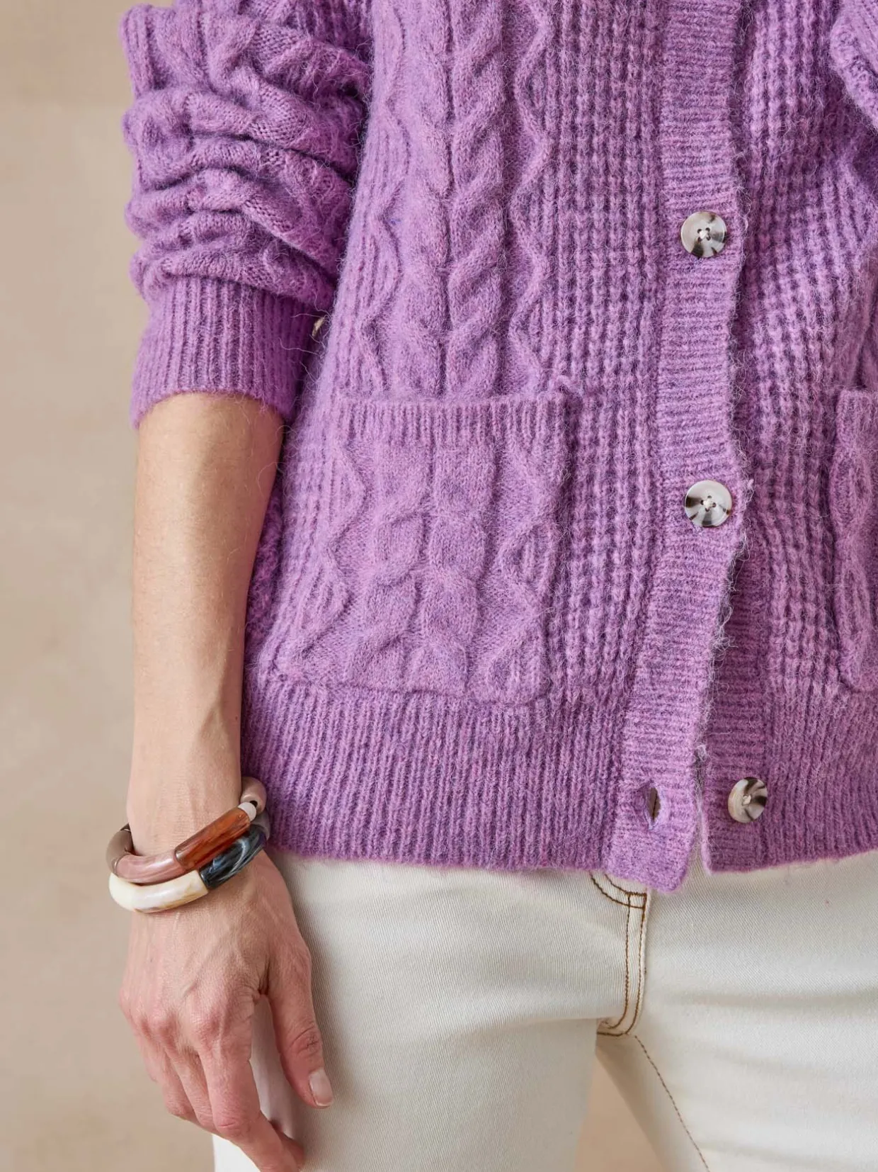 Femme Daxon Gilet en maille fantaisie