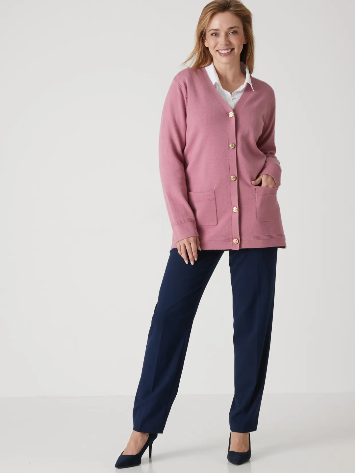 Femme Daxon Gilet en maille milano