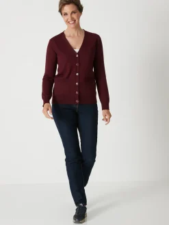 Femme Daxon Gilet encolure V 50% laine mérinos