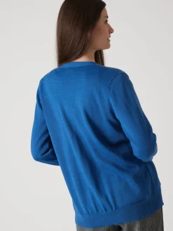 Femme Daxon Gilet encolure V 50% laine mérinos