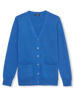 Femme Daxon Gilet encolure V 50% laine mérinos