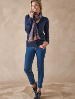 Femme Daxon Gilet encolure V 50% laine mérinos